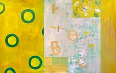 Sign Series: Yellow Butterfly Large Abstract Painting