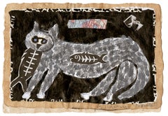 Cat Small Animal Giclee Print on Paper