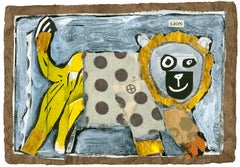 Lion Animal Giclee Print on Paper