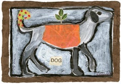 Small Orange Dog Animal Giclee Print 