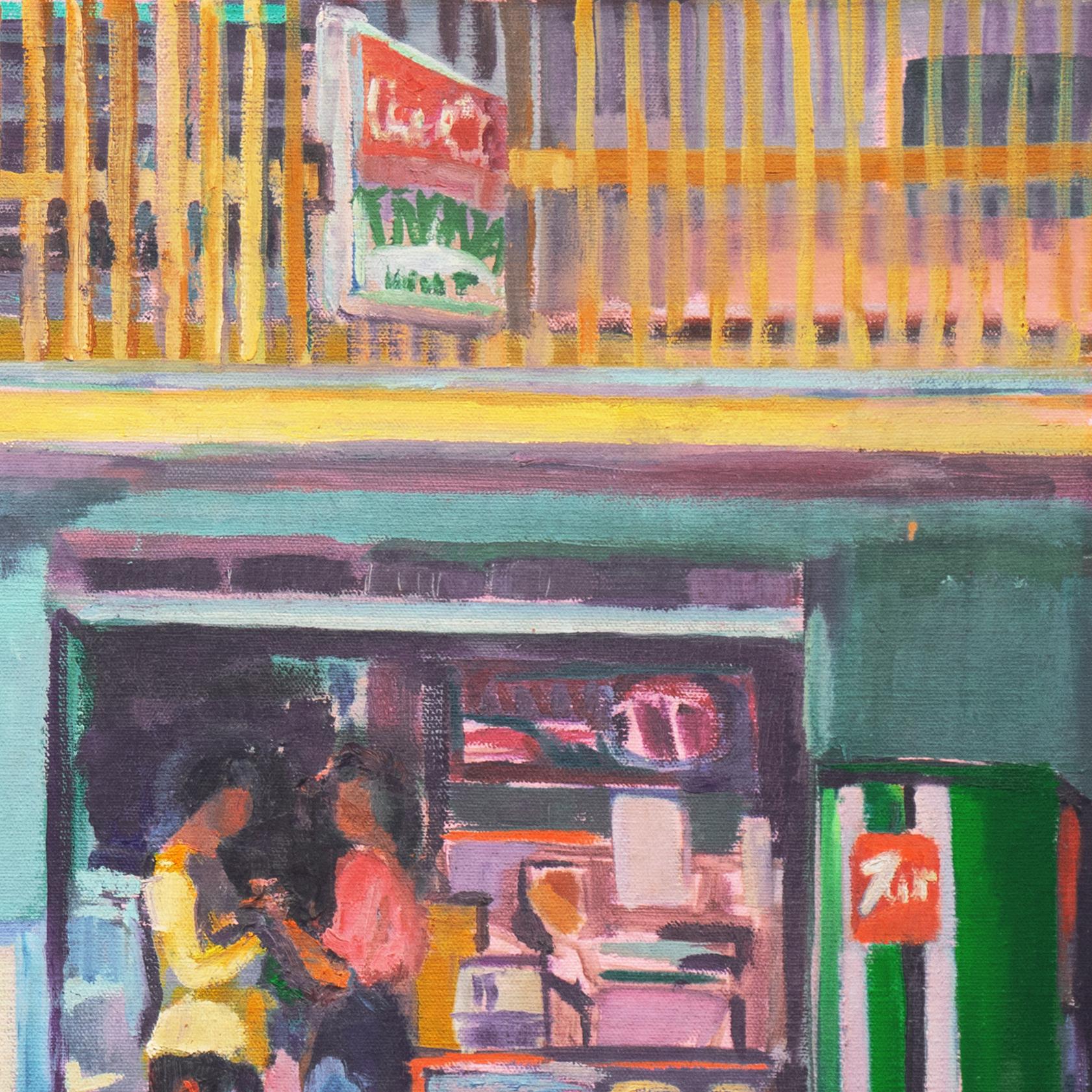 'Takamiya Market, Maui' Hawaiian Impressionist, Honolulu, Lanai, Kaimuki - Contemporary Painting by Pamela Andelin