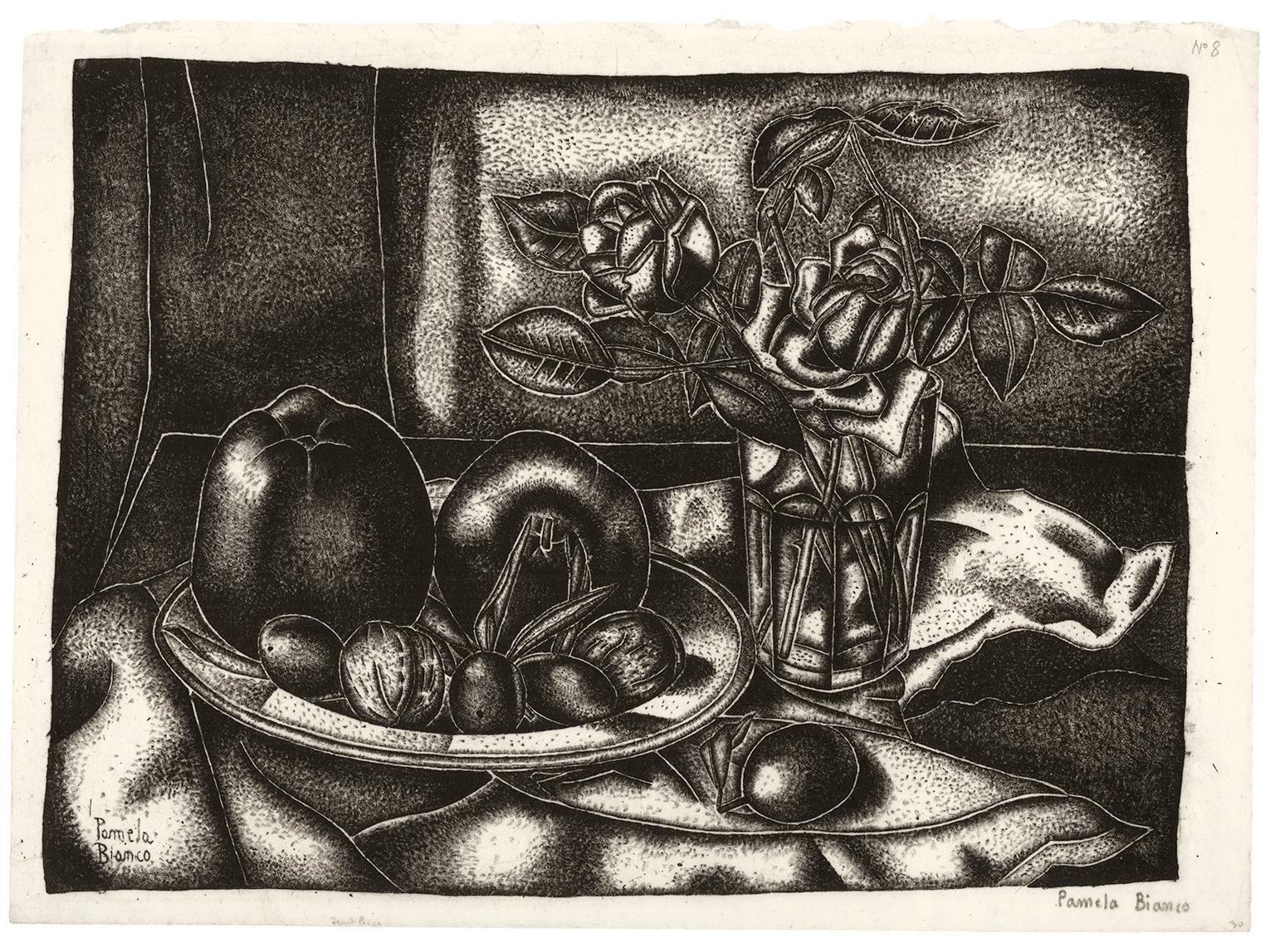 'Fruit Piece' — 1920's American Modernism - Print by Pamela Bianco