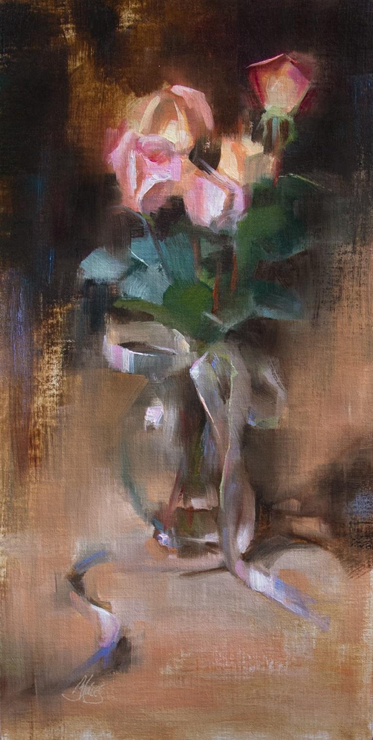 Pamela Blaies Still-Life Painting - Sentimental, Oil Painting