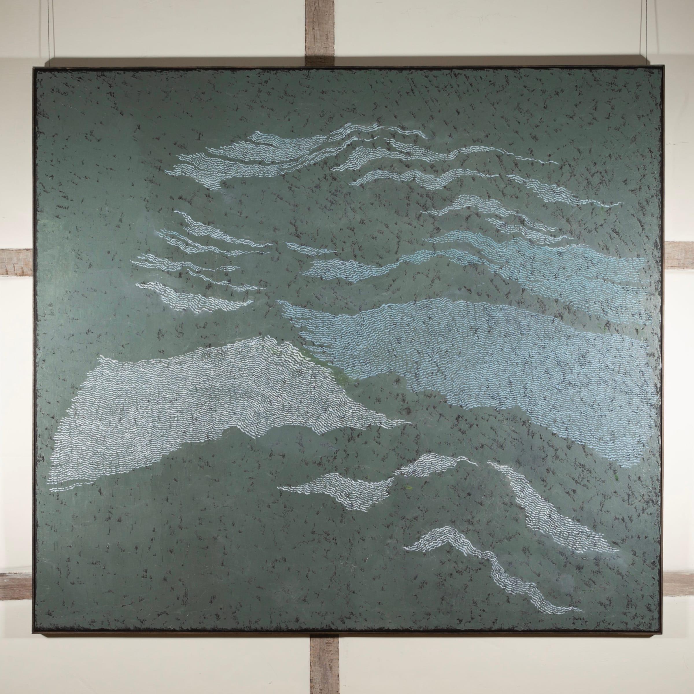tuary At Low Tide, Öl auf Leinwand Gemälde von Pamela Burns, 2024 im Angebot 1