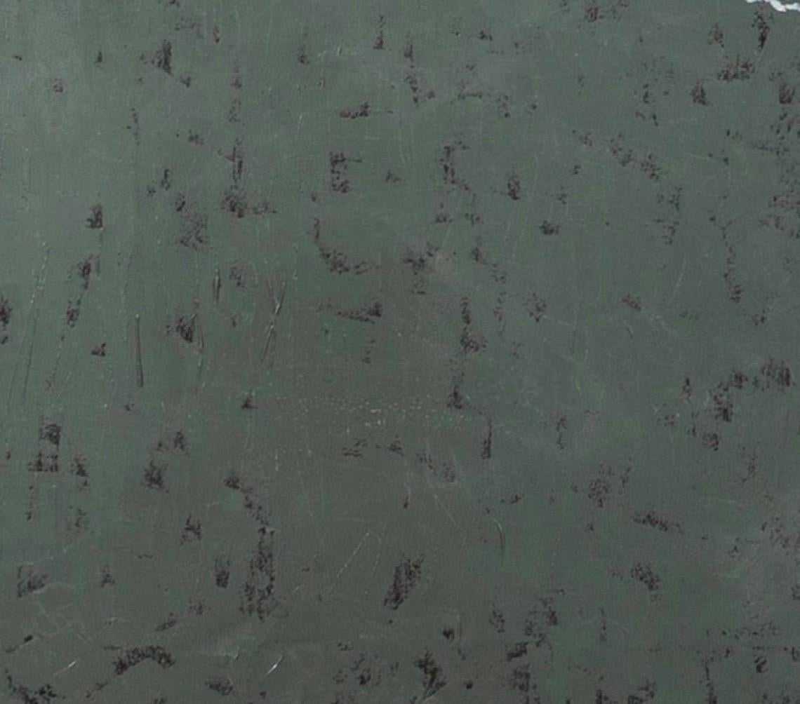 Estuaire à marée basse, huile sur toile, peinture abstraite de paysage marin, 2024 3