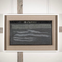 Green Slate Shore III Painting by Pamela Burns, 2015