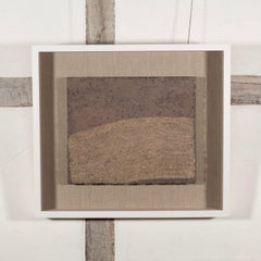 Ockerfarbenes Shore-Gemälde von Pamela Burns, 2015