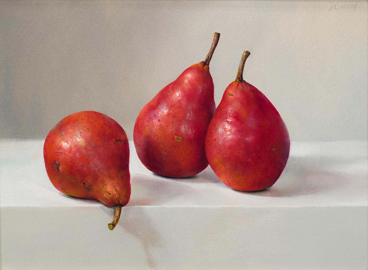 Pamela Carroll Still-Life Painting - Red Pears