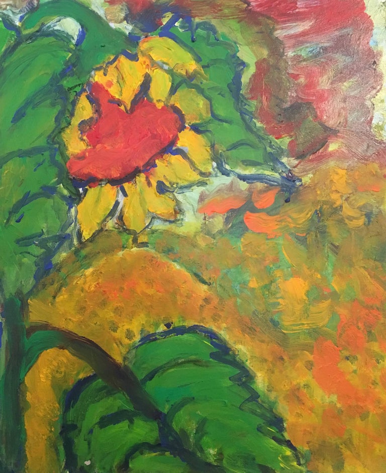 pamela cawley abstract sunflower