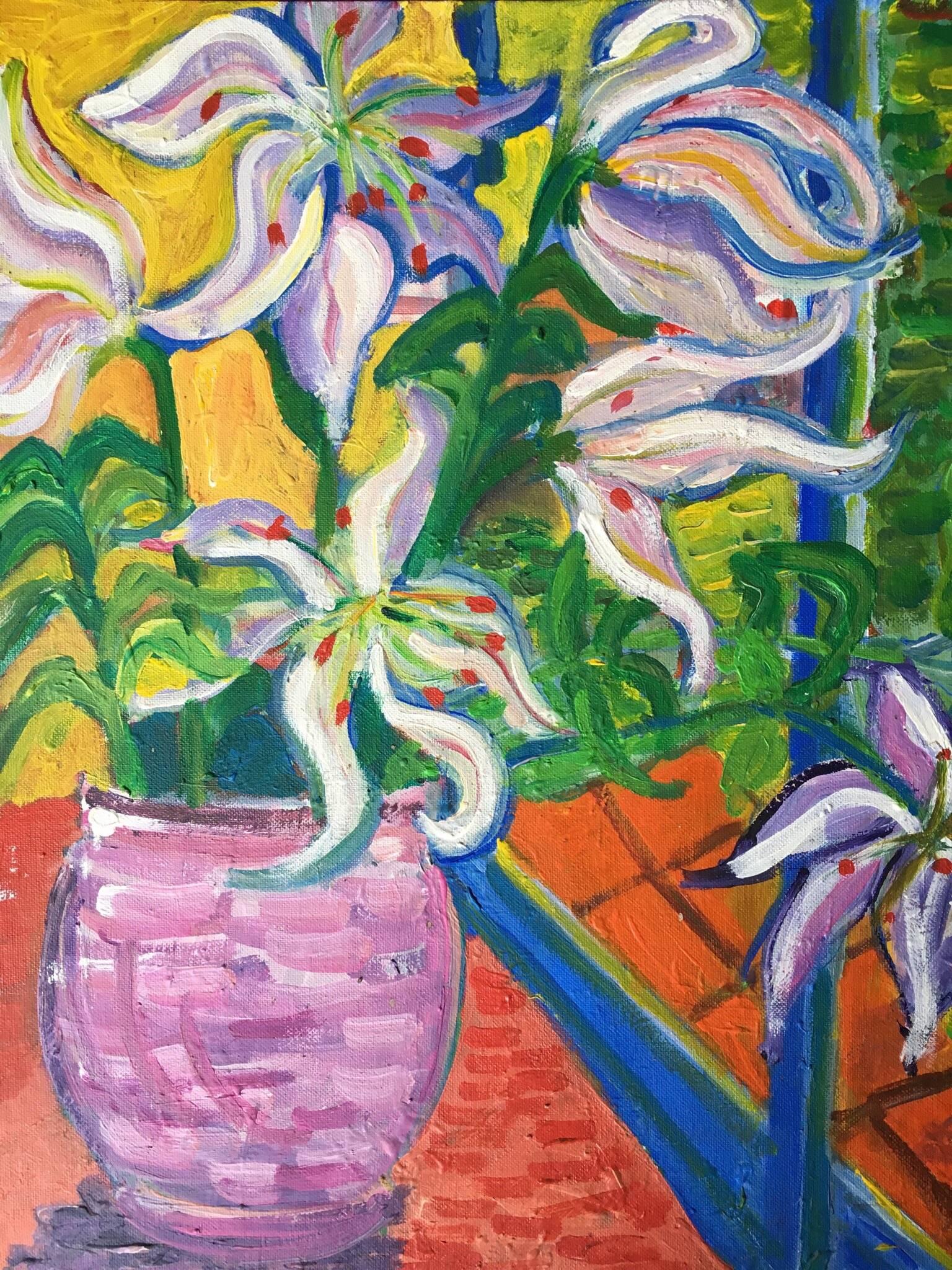 colourful lilies