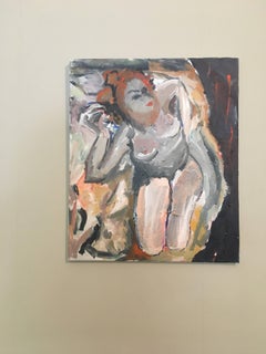 Nude Figure, Impressionist Oil Painting, British Artist