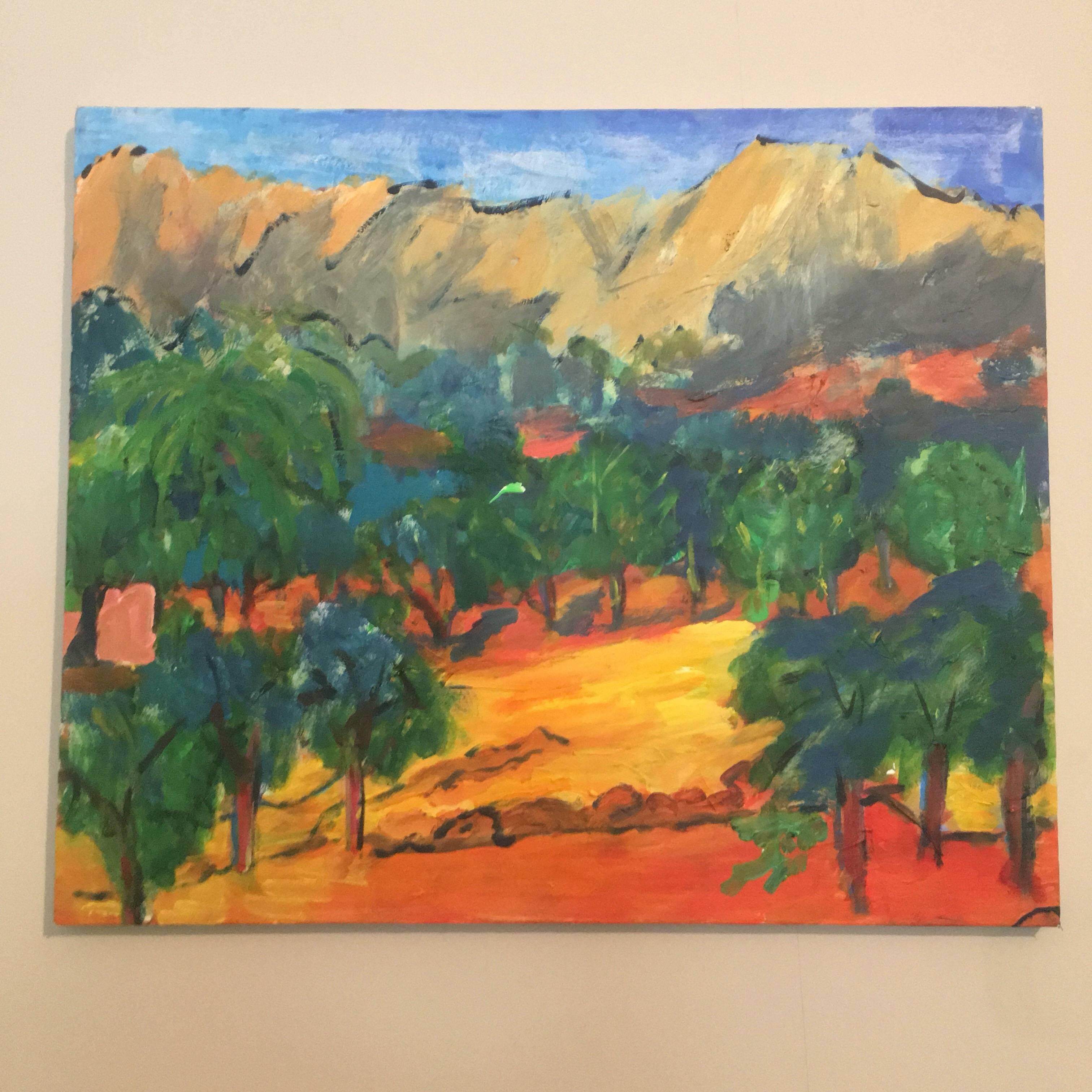 Impressionistisches Ölgemälde der Provence, Landschaft der Provence, britischer Künstler (Impressionismus), Painting, von Pamela Cawley