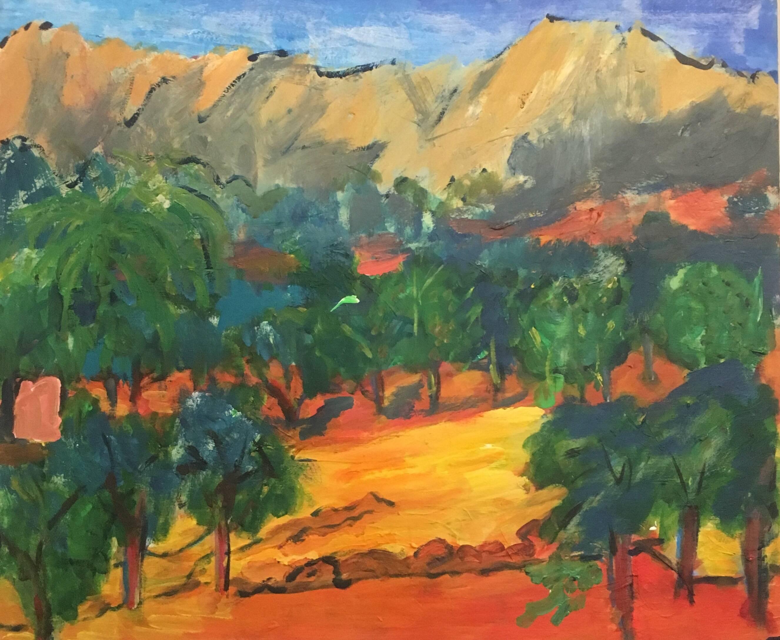 Provence Landscape Impressionist Oil Painting, British Artist