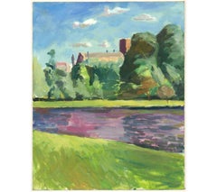 Pamela Chard (1926-2003) - 20th Century Oil, River Scene