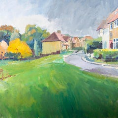 Pamela Chard (1926-2003) – 20. Jahrhundert, Öl, Suburbia