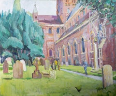 Pamela Chard (1926-2003) - 20th Century Oil, The Graveyard