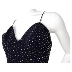 Pamela Dennis - Top con strass neri - anni '90 circa