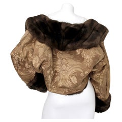 Pamela Dennis Jacquard Faux Fur Coat circa 1990s