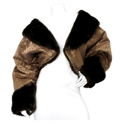 Pamela Dennis Jacquard Faux Fur Coat circa 1990s