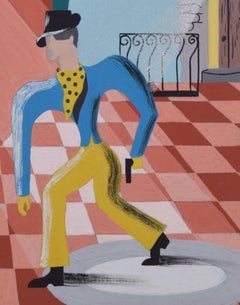 „Crime“, Gemälde von Pamela Denyer, ca. 1945, Gemälde