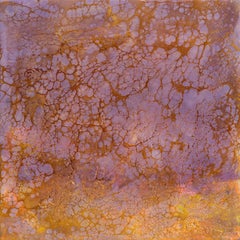 "Quintessence: Earth" by Pamela Gibson, Encaustic and shellac on board, 2018