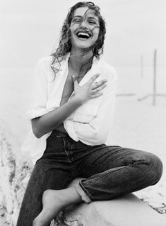 Michaela on the Wall, French VOGUE, 1988
