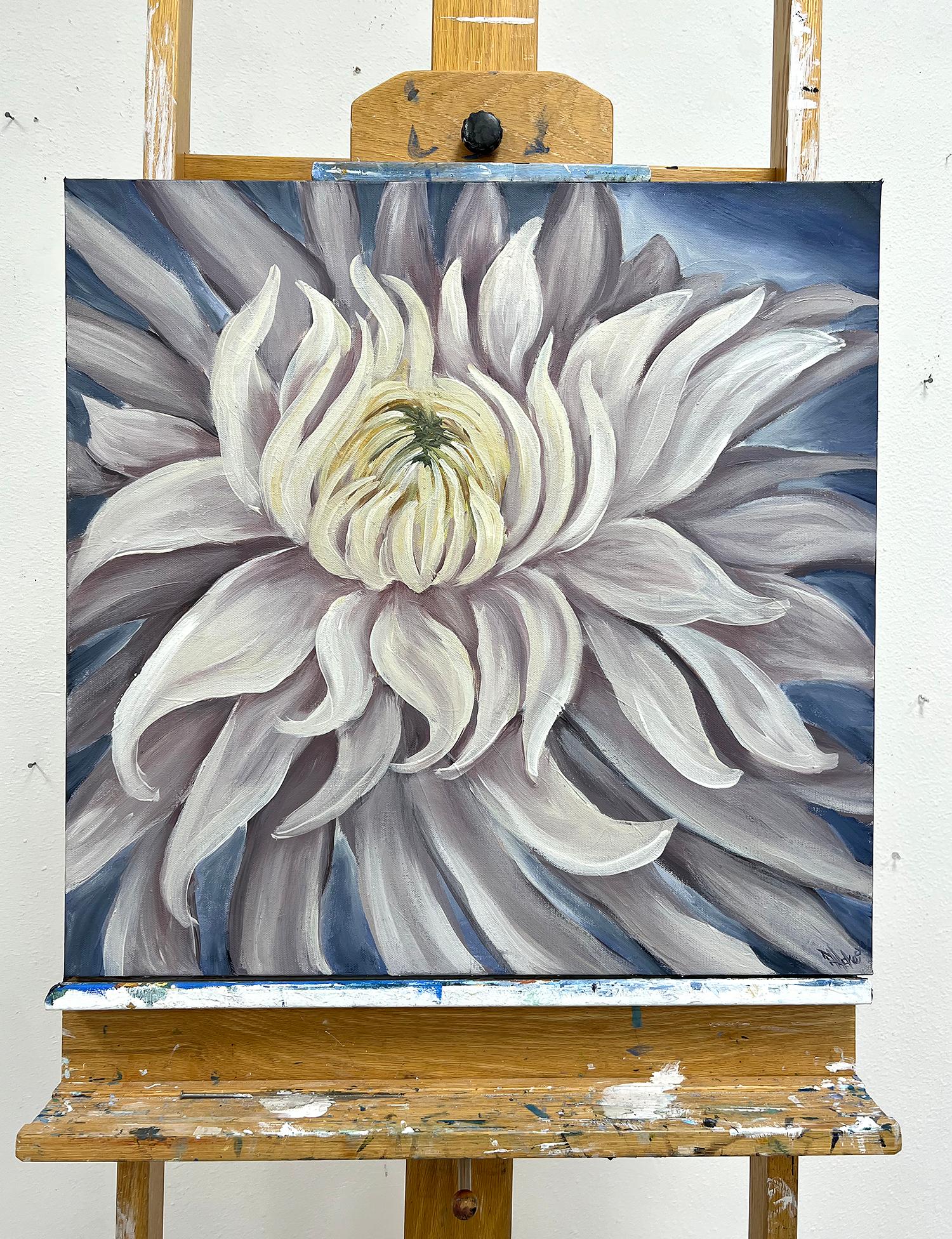 how to paint chrysanthemums in acrylic