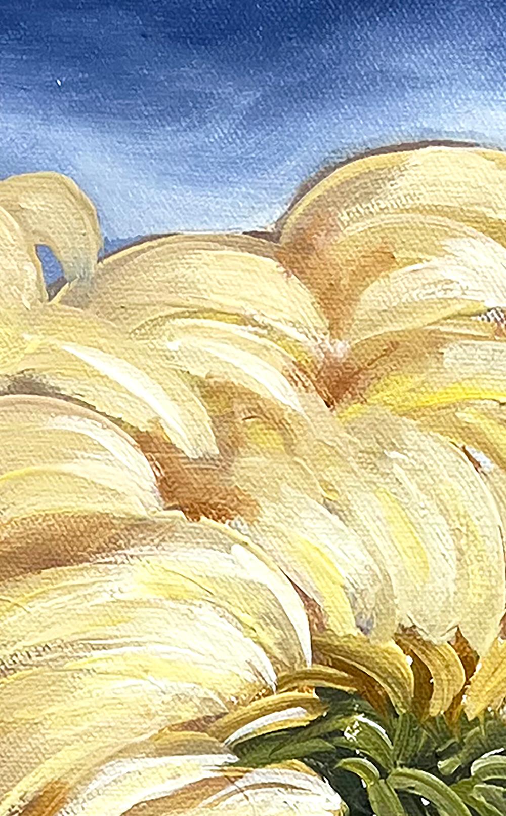 Golden Chrysanthemum, Oil Painting 1