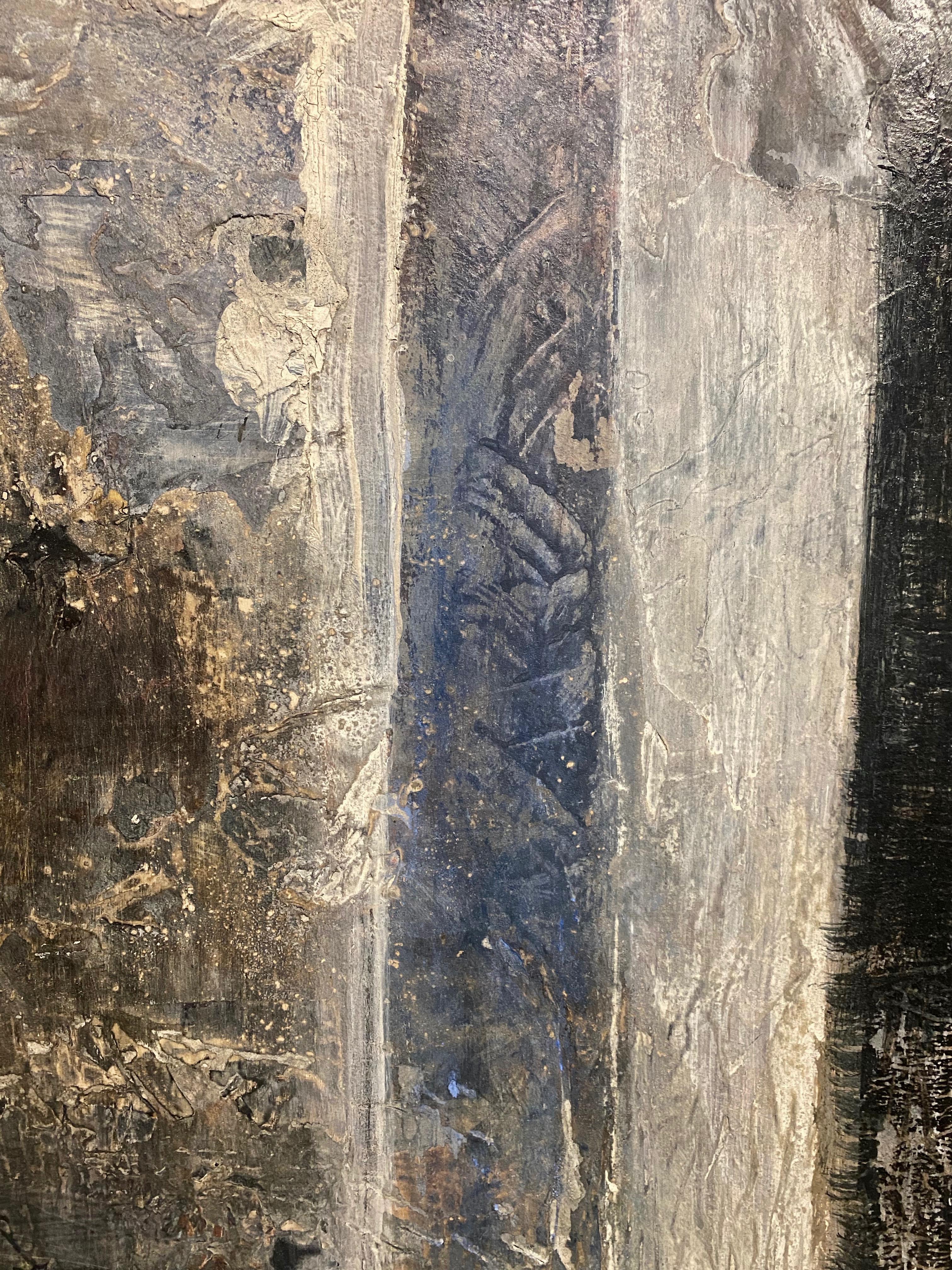 Progression du fossé - Abstrait Painting par Pamela Holmes