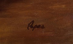 "Un momento tranquilo", Óleo sobre lienzo Retrato