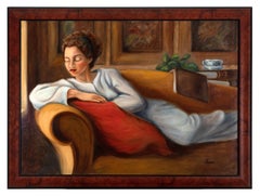 „A Quiet Moment“, Öl auf Leinwand, Porträt