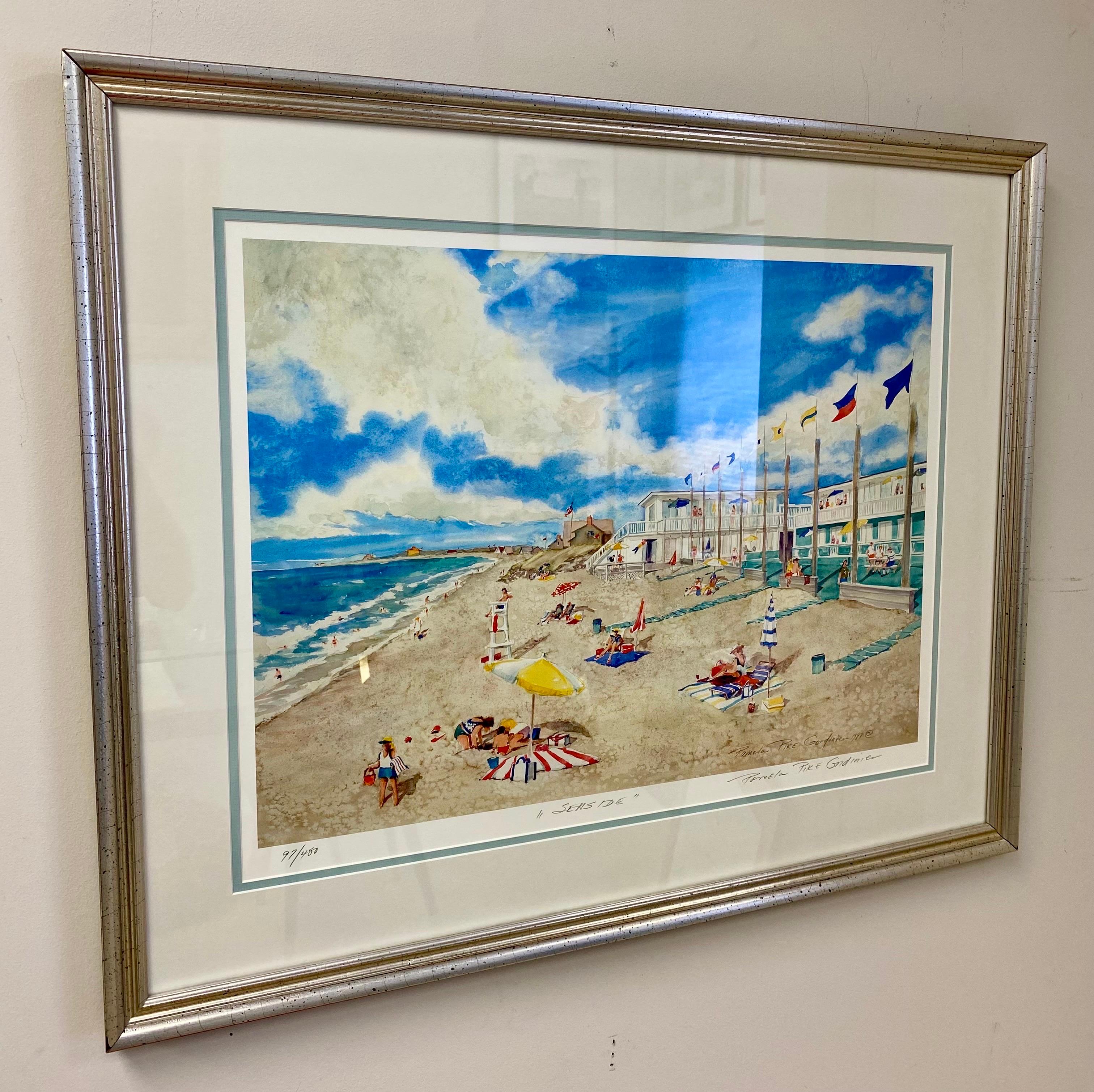 Vue côtière impressionniste intitulée « Sea Side » de Pamela Pike Gordinier  en vente 1