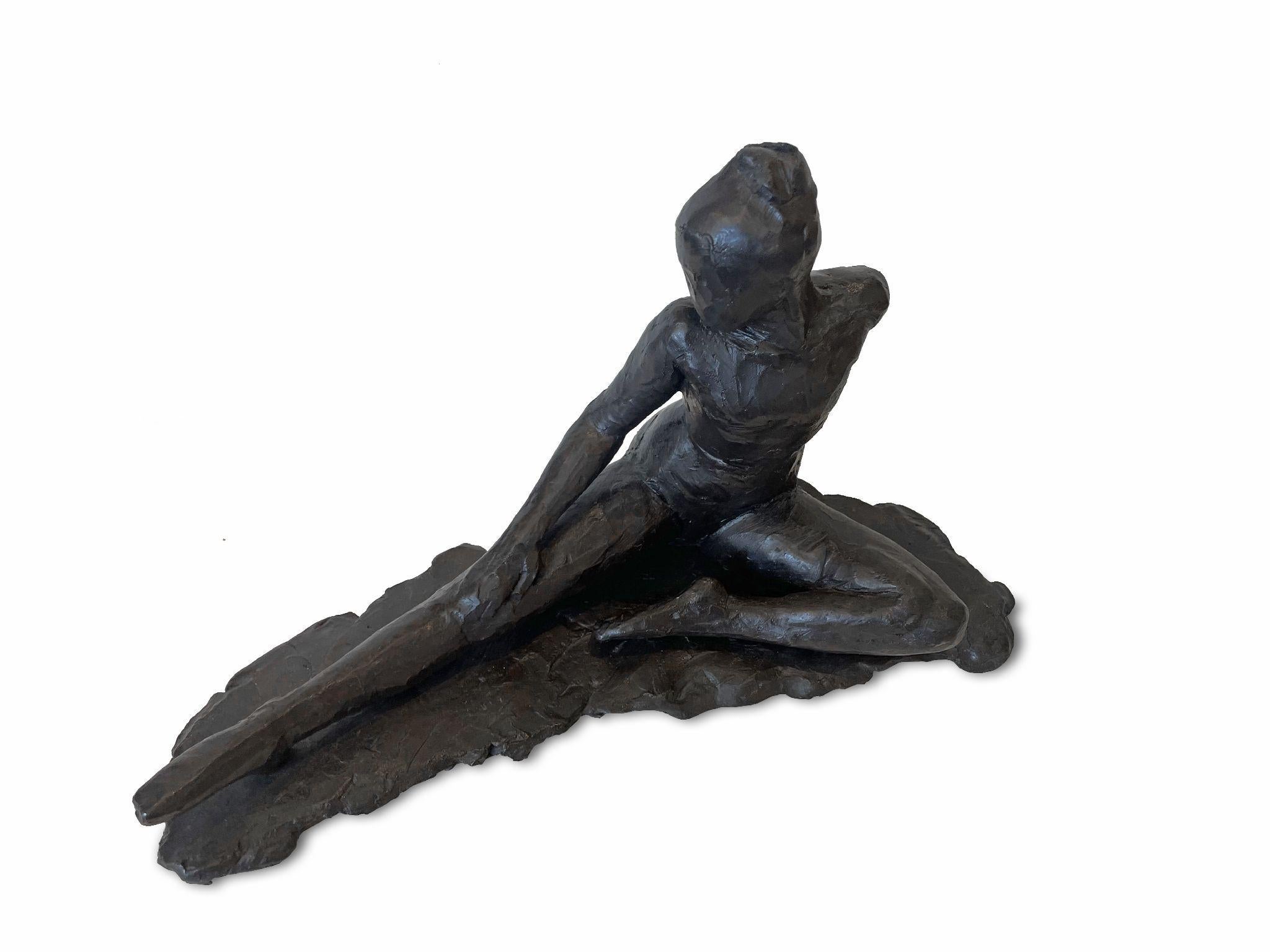 Dancer II - Gold Figurative Sculpture by Pamela Pindell