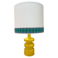 Lampe de table Pamela PM en Beeche massif laqué et AJ Linen by POPUS EDITIONS