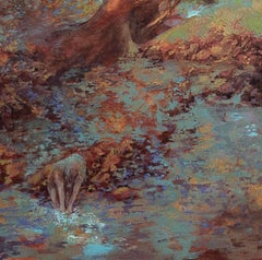 BAYOU BATHER, Painting, Acrylic on Canvas