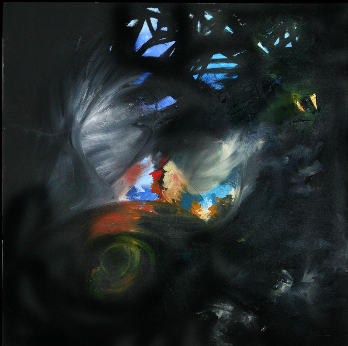 Kundalini, Pittura, Olio su tela - Painting di Pamela Ross