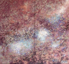 WHITEWATER FALLS (Diptych), Painting, Acrylic on Canvas