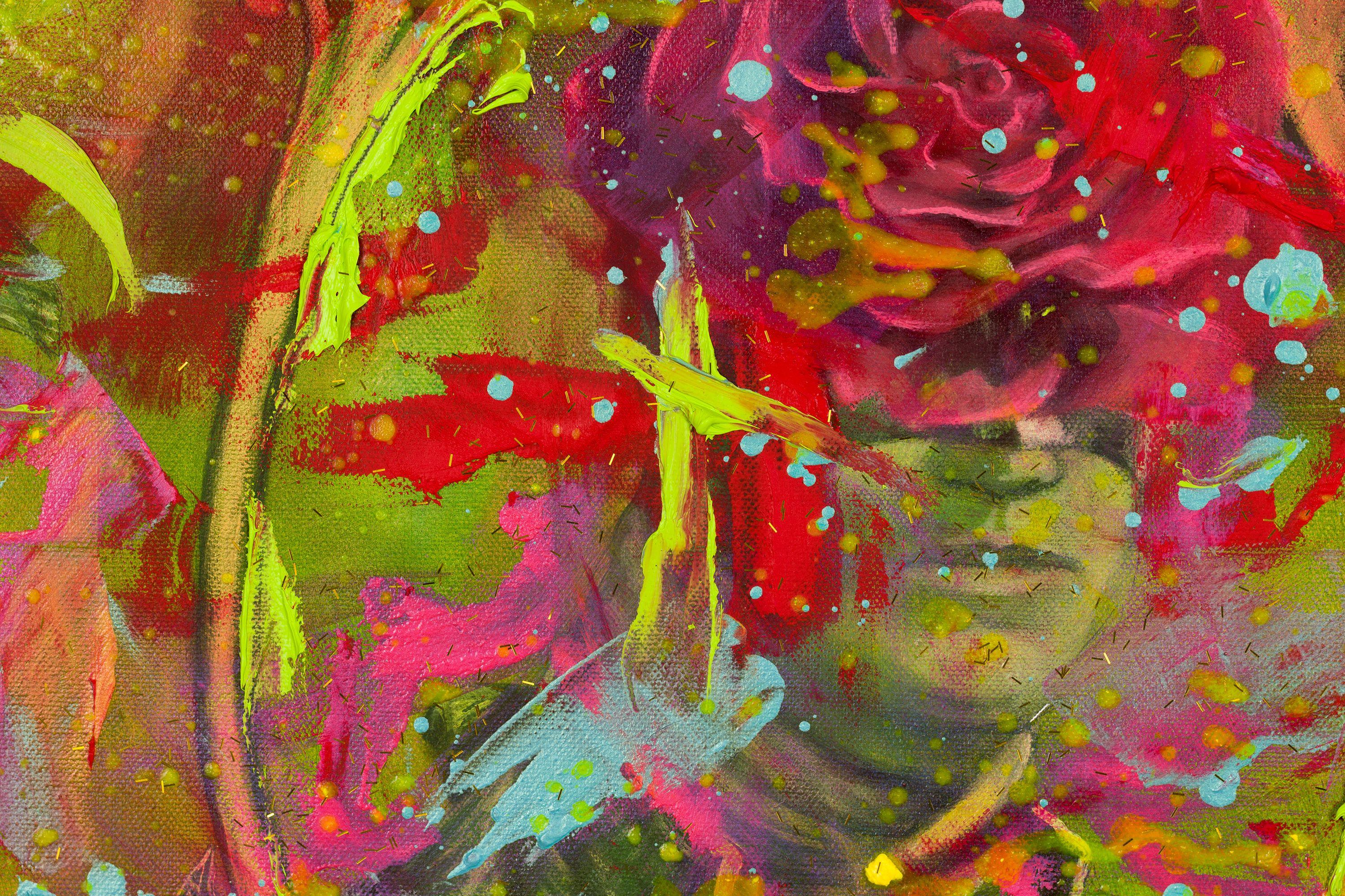 Dollaro americano, Pittura, Olio su tela in vendita 1