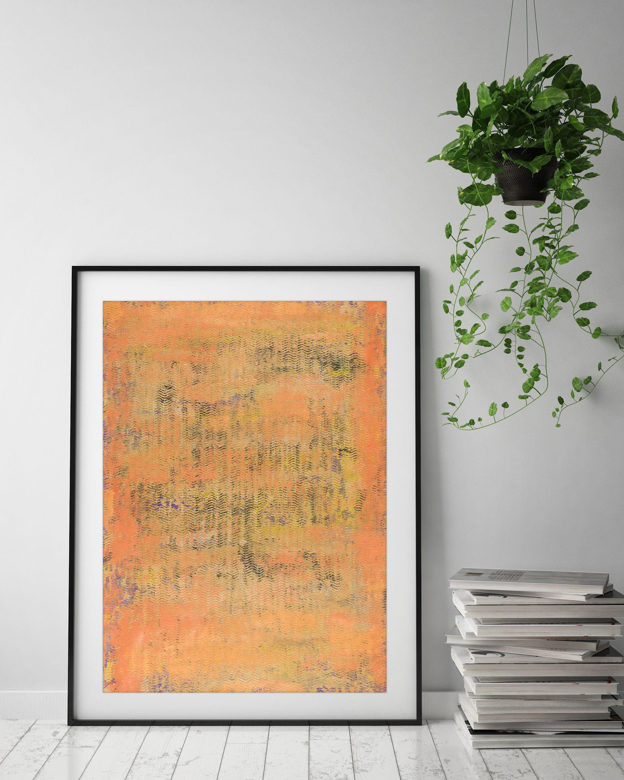 Tra le onde, Pittura, Acrilico su carta - Painting Astratto di Pamela Rys