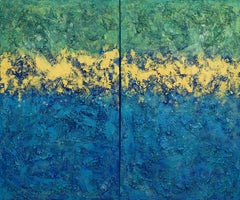 Attraper l'été, peinture, acrylique sur toile