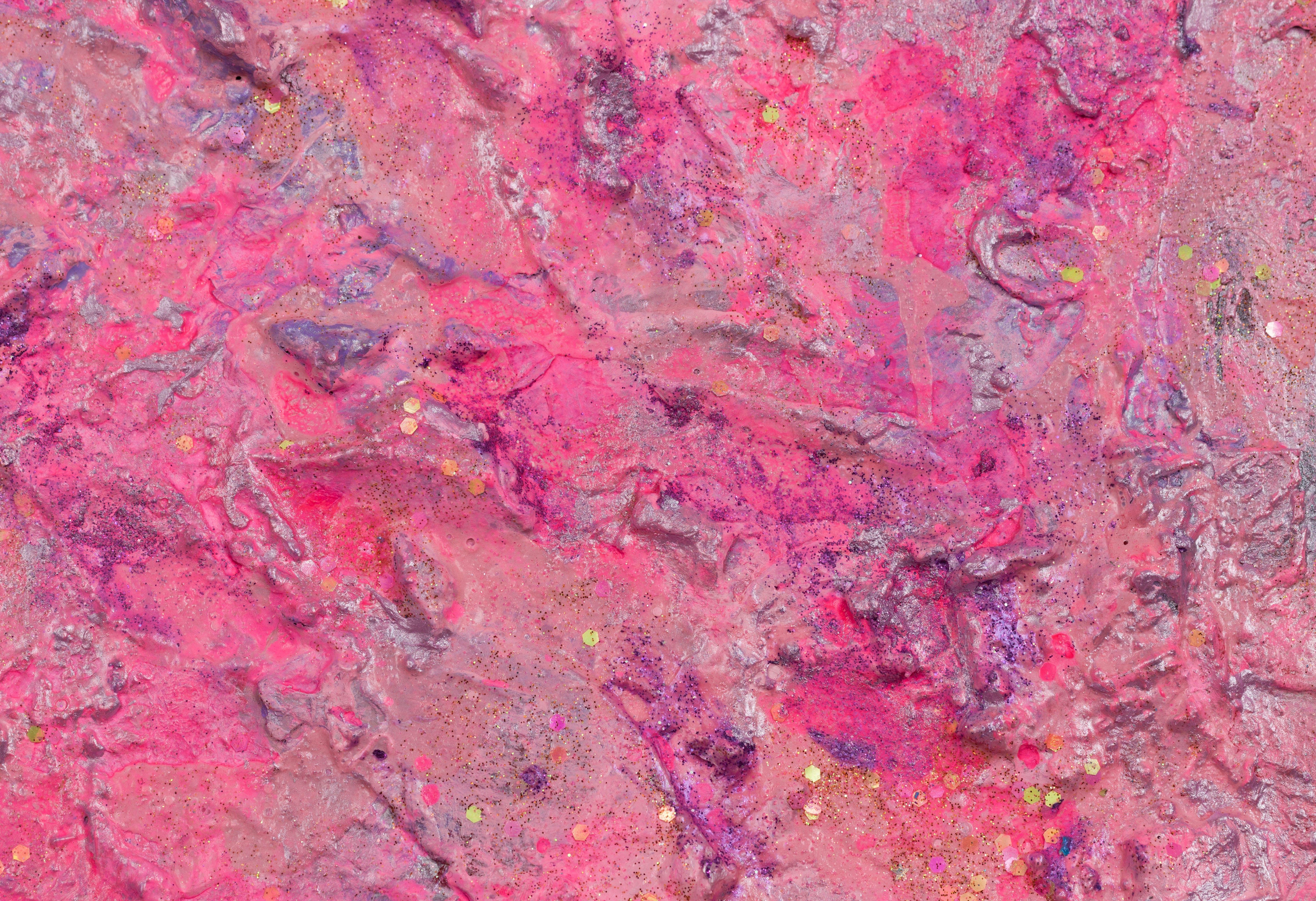 Zucchero filato, Pittura, Acrilico su tela - Painting Astratto di Pamela Rys