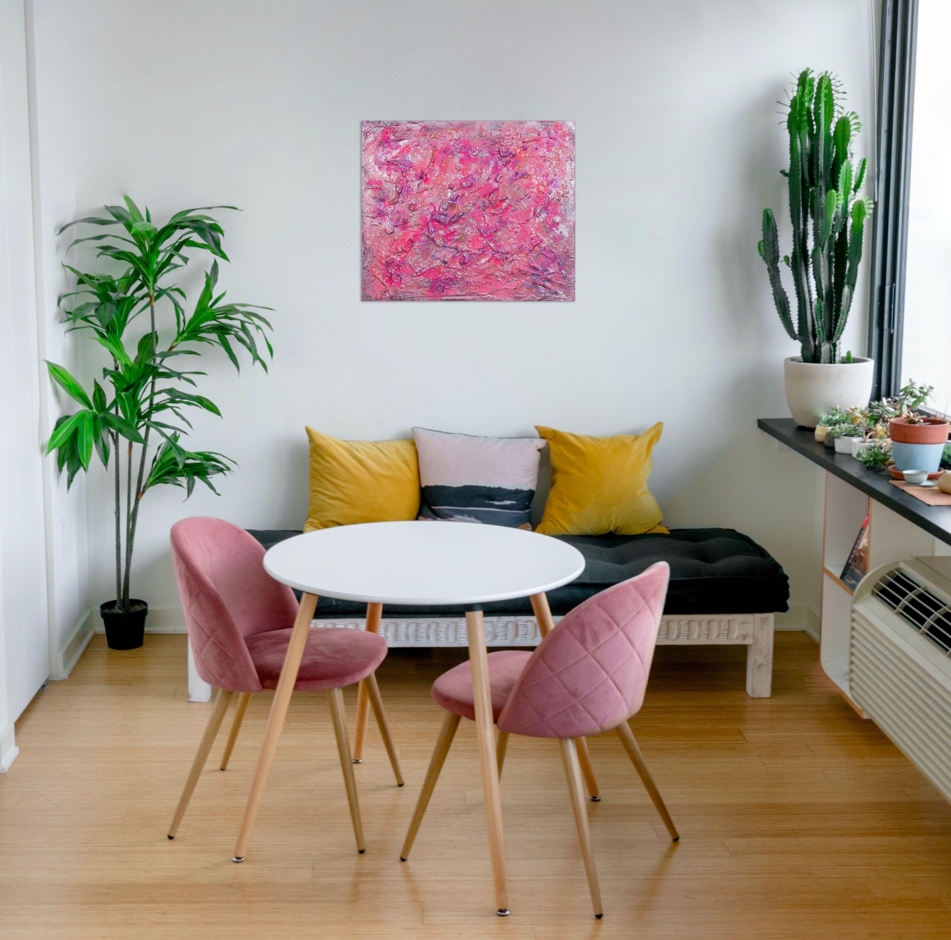 Si tratta di pittura ad acrilico e oggetti su cotone e tela personalizzata. Lo stile è definito dall'uso scultoreo della pittura. Si tratta di una miscela tridimensionale costruita con molti strati di gesso, vernice, sabbia e altri materiali. 