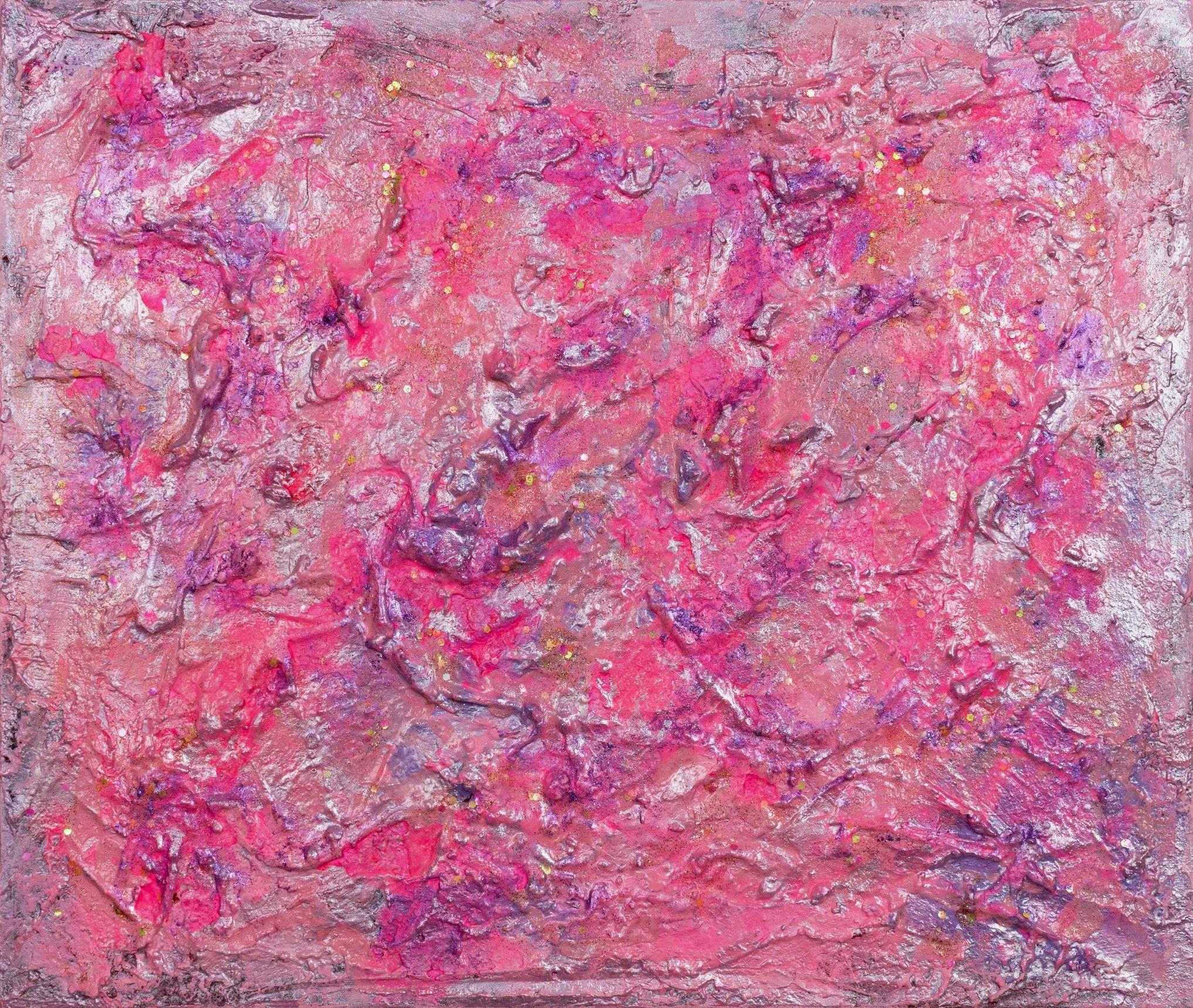 Abstract Painting di Pamela Rys - Zucchero filato, Pittura, Acrilico su tela