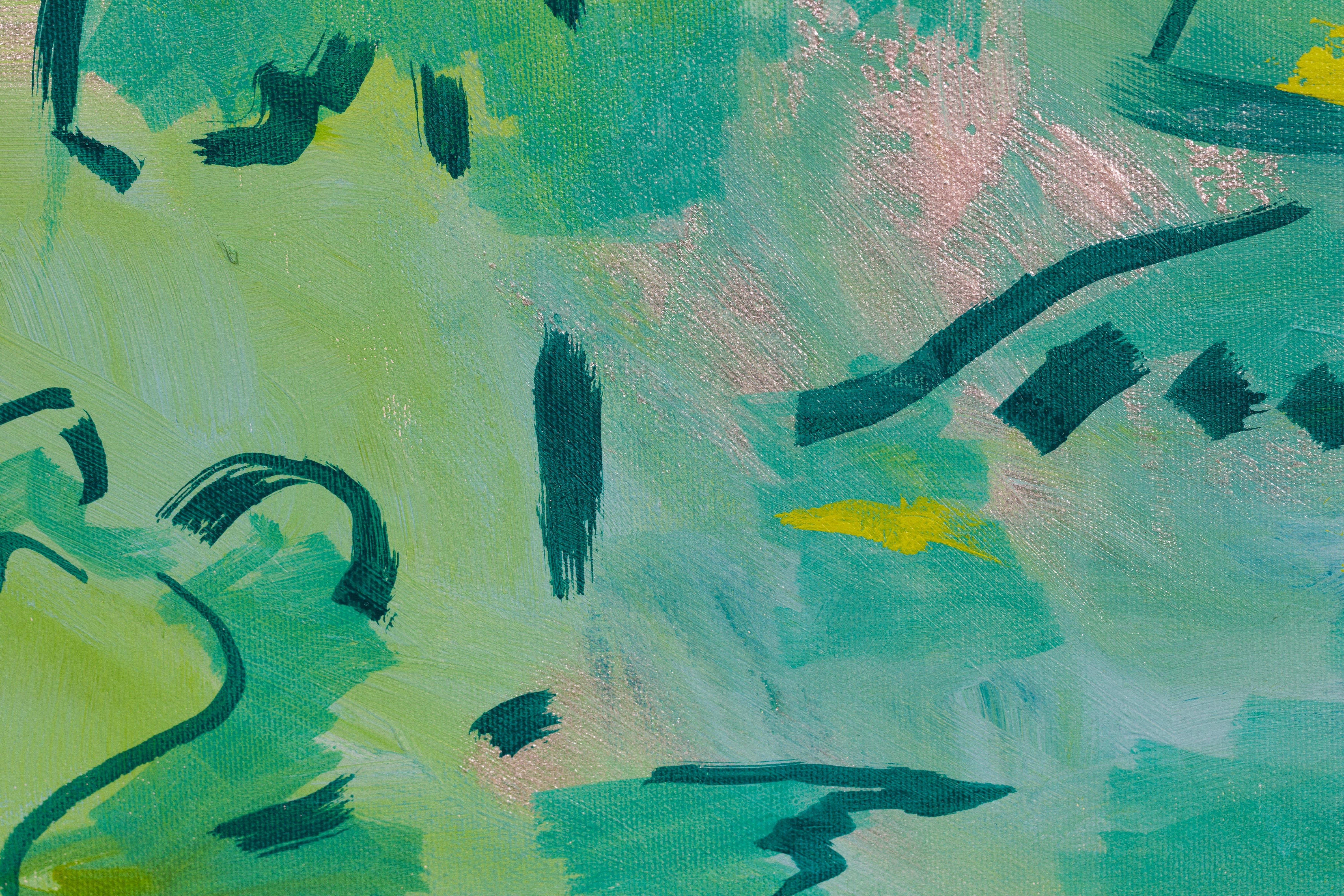 Paisajes de ensueño 2, Pintura, Acrílico sobre lienzo - Painting de Pamela Rys