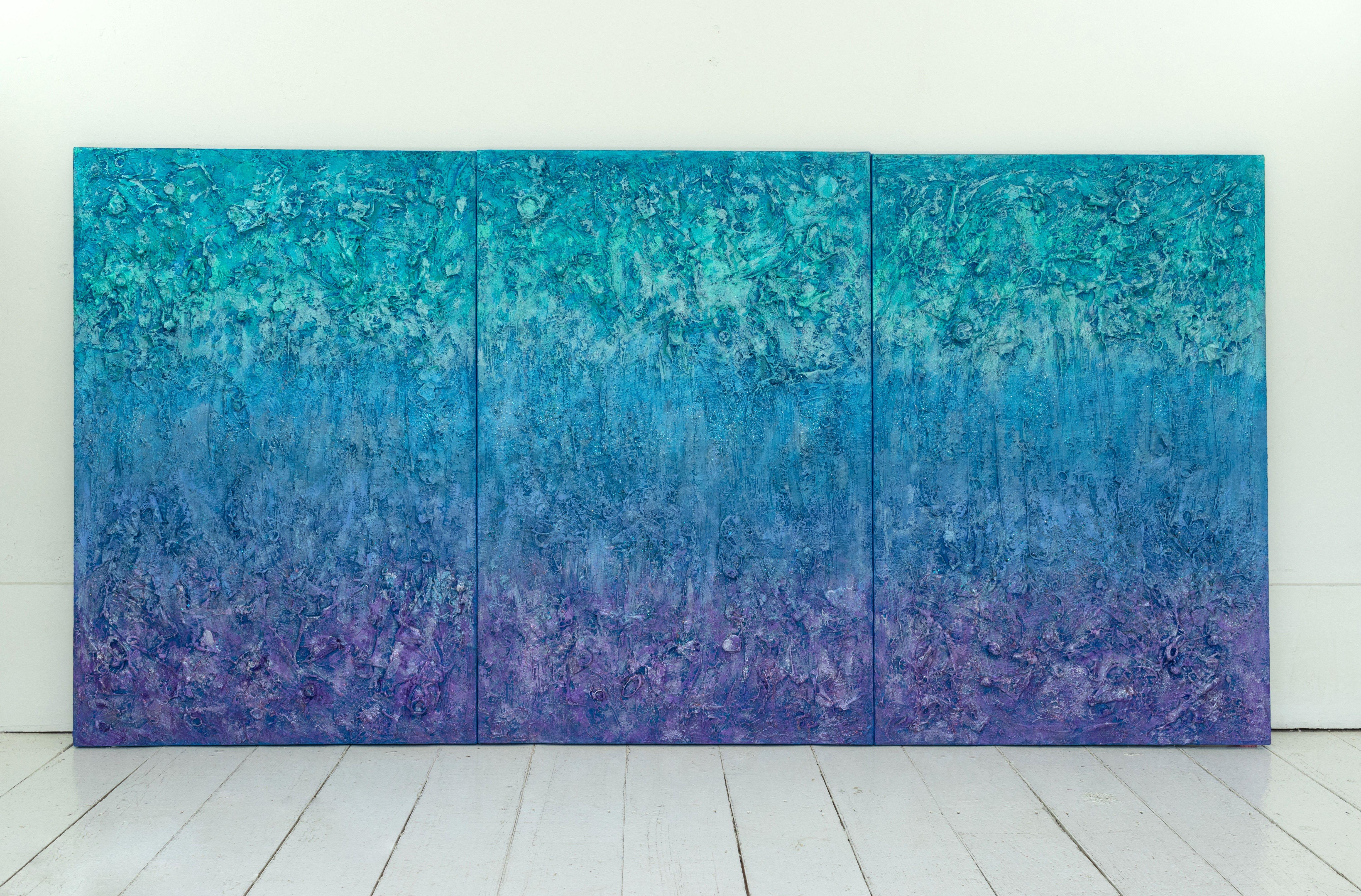 Maree galattiche, Pittura, Acrilico su tela - Painting Astratto di Pamela Rys