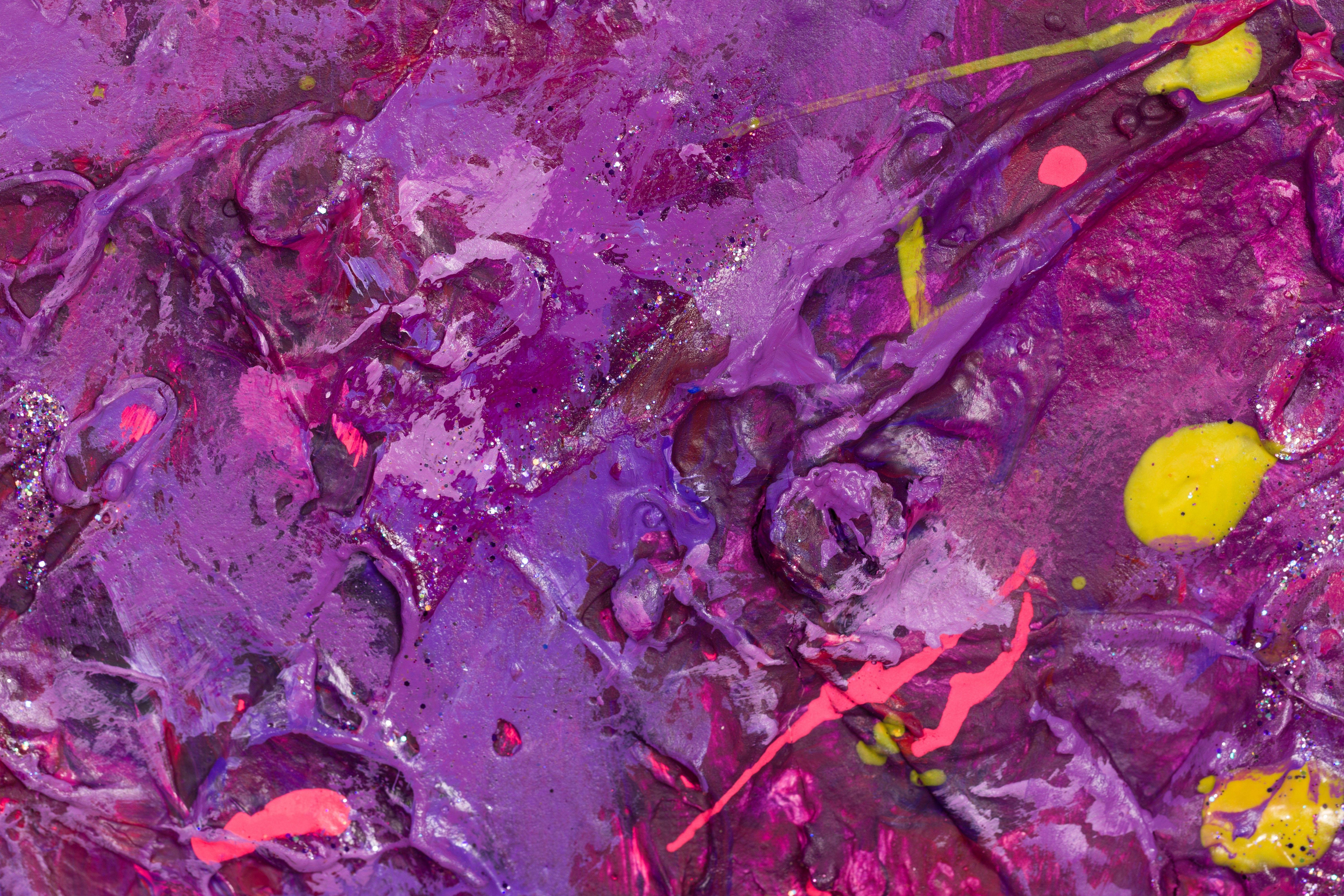 Galassia dei luccichii, Pittura, Acrilico su tela - Painting Astratto di Pamela Rys