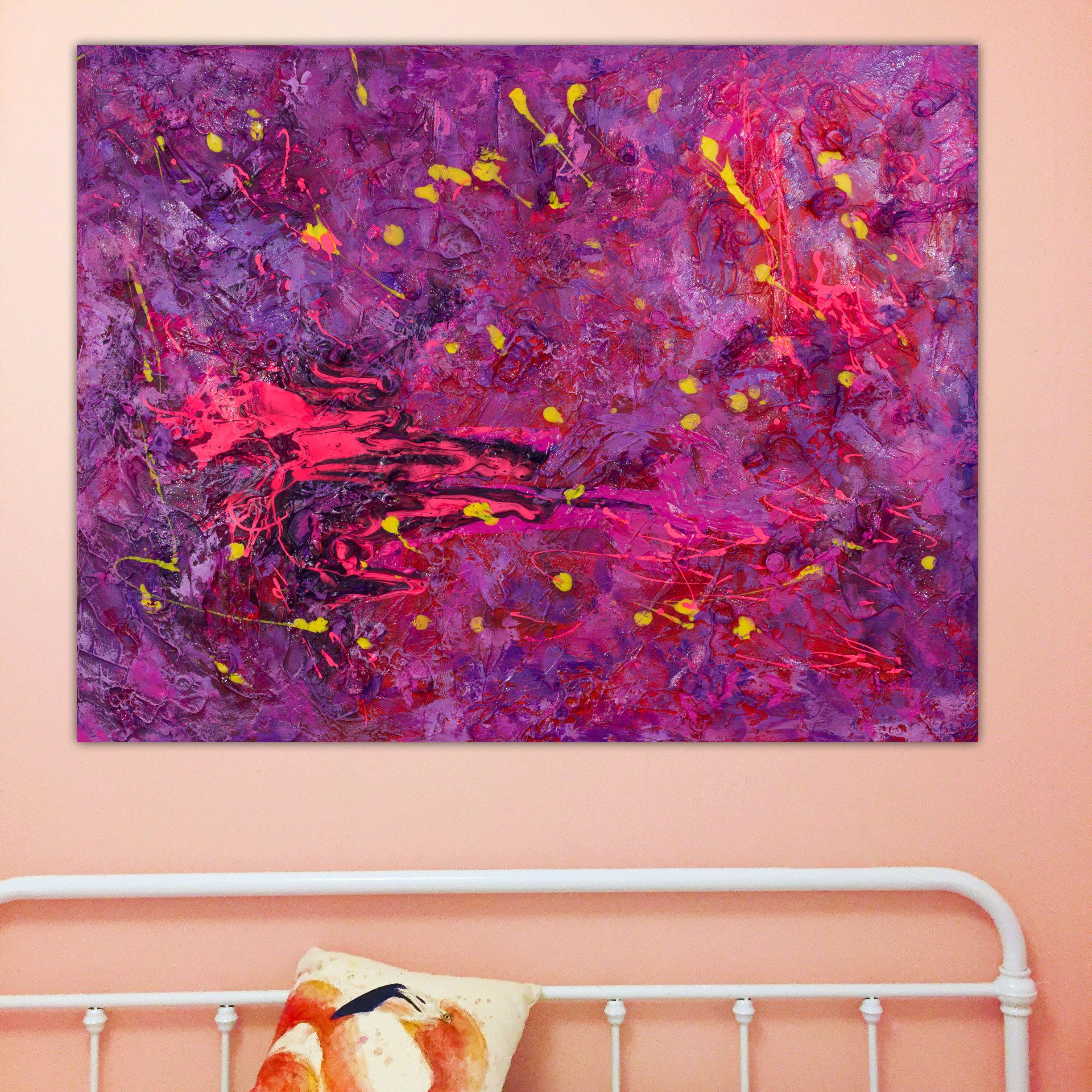 Si tratta di un dipinto in acrilico e glitter su tela di cotone. Lo stile è definito dall'uso scultoreo della pittura. Si tratta di una miscela tridimensionale costruita con molti strati di gesso, vernice, sabbia e altri materiali.  Rifinito con una