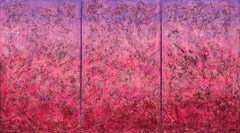 Pink Dreams : TRIPTYCH, Painting, Acrylic on Canvas