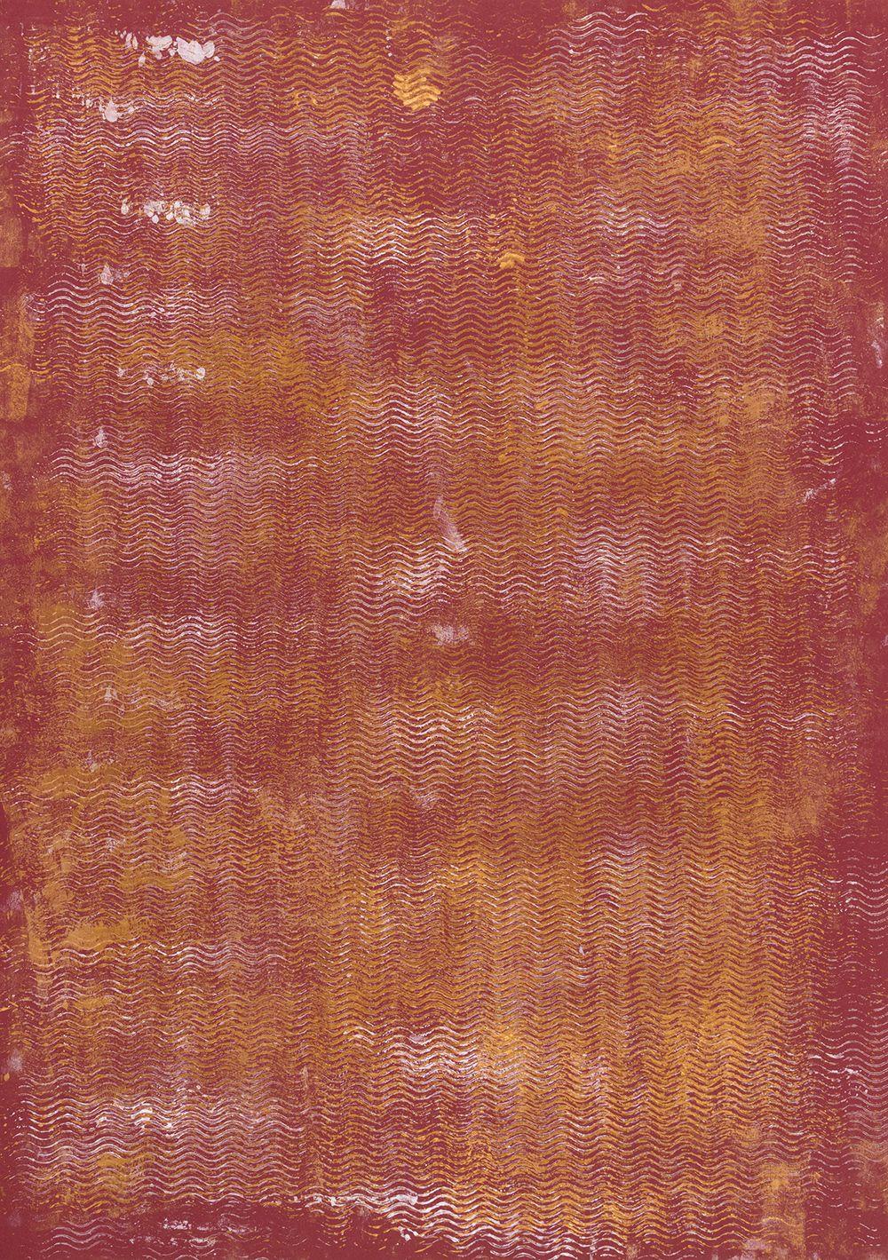 Abstract Painting di Pamela Rys - Sensuali onde d'ambra, Pittura, Acrilico su carta