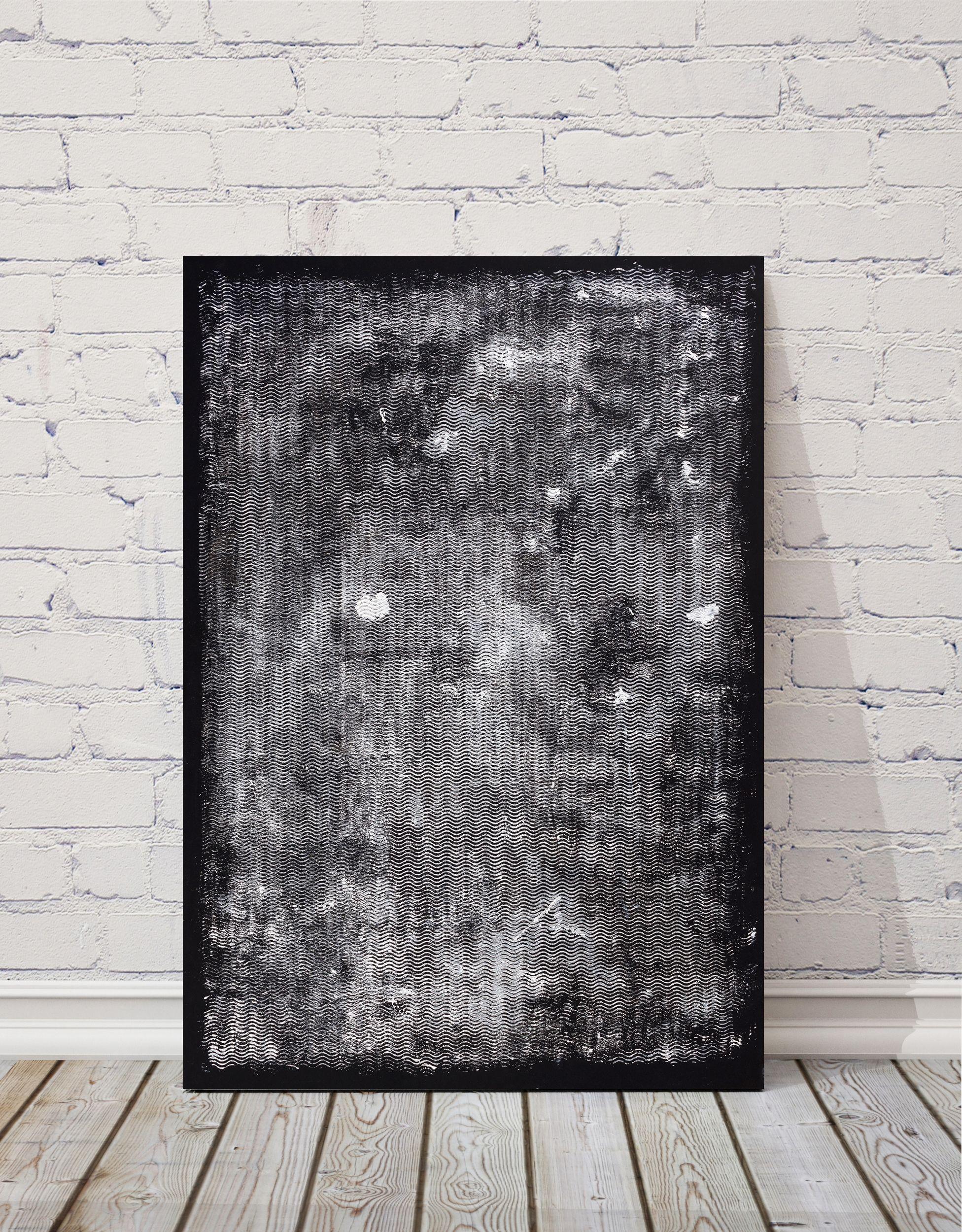 Ondas sinusoidales, Pintura, Acrílico sobre papel - Painting Abstracto de Pamela Rys